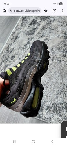 Lime green nike - 95s, size